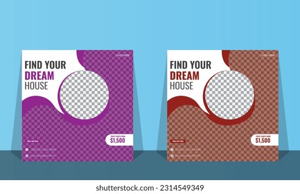 Creative Social Media Post Design Template.