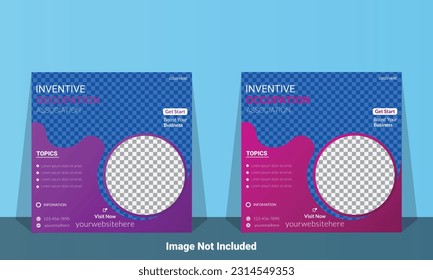Creative Social Media Post Design Template.