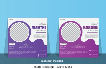 Creative Social Media Post Design Template.