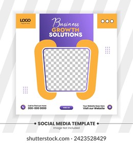Creative social media post design template Vector illustration