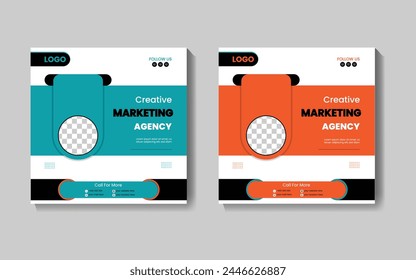 Creative social media post design template