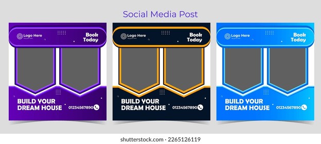 Kreative Social-Media-Post für Rabattverkauf, Produktfokussierungs-Design