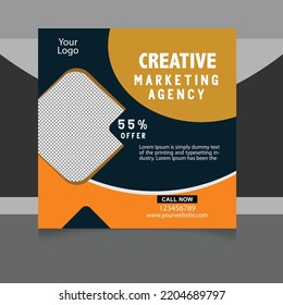 Creative Social Media Post Templa Design 2022