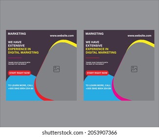 Plantilla de publicación de medios sociales creativos
