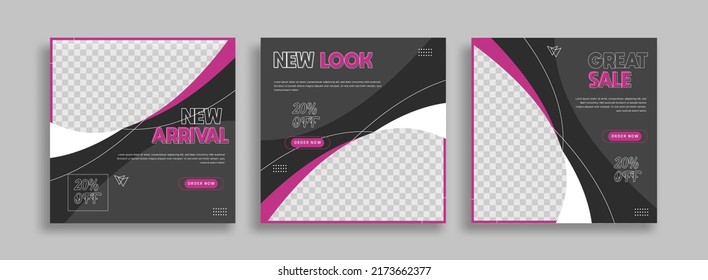Creative social media post template design vector illustration