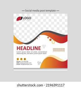 Creative social media post template