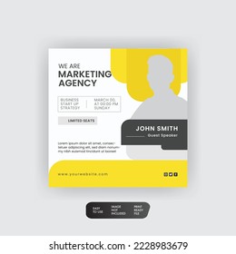 Creative Social Media Post Template Design