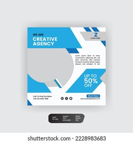 Creative Social Media Post Template Design