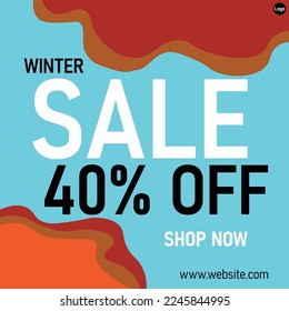 Creative social media post template for marketing. Suitable for Marketing, Sale poster, business growth, online shopping and other online market. Vector EPS 10.