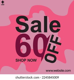 Creative social media post template for marketing. Suitable for Marketing, Sale poster, business growth, online shopping and other online market. Vector EPS 10.