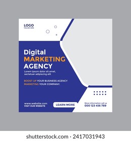 creative social media poster design template