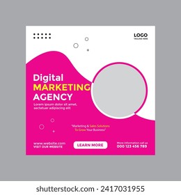 creative social media poster design template