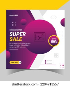 Creative Social Media Template Design
