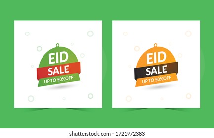 Plantilla creativa de medios sociales para oferta de Eid