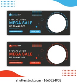 Webbanner und Cover-Design-Vektorillustration für kreative Social Media