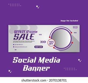 Creative Social Media Web Banner Vector Banner Template