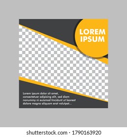 creative social media web poster design template vector
