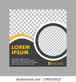 creative social media web poster design template vector