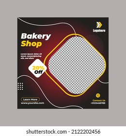 Creative social midea banner template