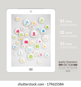 Creative Social Network Computing Element Vector Design
