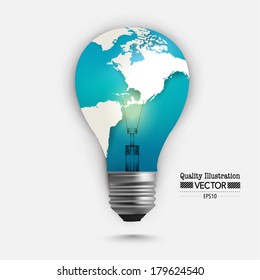 Creative Social Network Lightbulb Element Vector Design