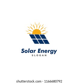 creative solar energy logo design concept