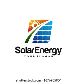 Creative Solar Energy Logo Design Vector Template