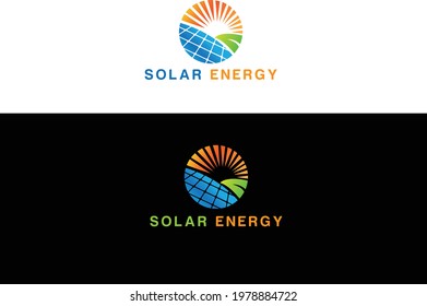 Creative Solar Energy Logo Design Vector Template