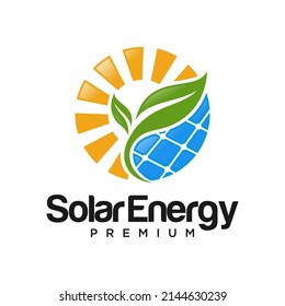 Creative Solar Energy Logo Design Vector Template