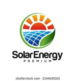 Creative Solar Energy Logo Design Vector Template