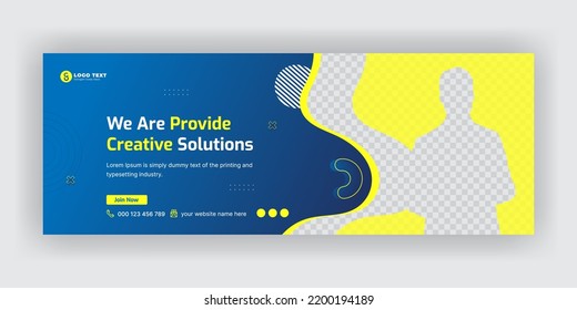 Creative Solution Social Media  Cover Banner Template
