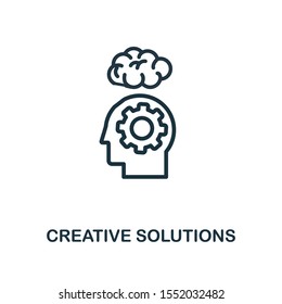 Creative Solutions icon outline style. Thin line creative Creative Solutions icon for logo, graphic design and more.
