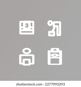 Creative solutions related icon set. Innovation management. Editable stroke. Pixel Perfect at 64x64.vector