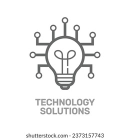Creative solutions in technologies. Vector linear icon isolated on white background. Editable Stroke. EPS 10