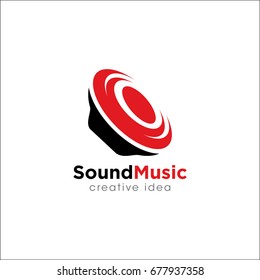 Creative Sound Concept Logo Design Template