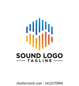 Creative Sound Logo Stock Vector