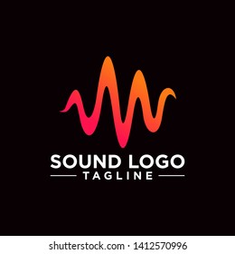 Creative Sound Logo Stock Vector
