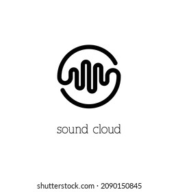 creative sound wave logo concept