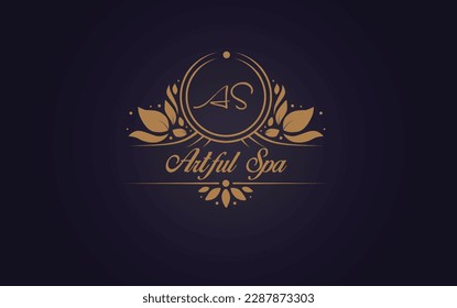 creative spa logo, modern spa logo, unique spa logo