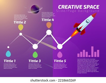 Creative Space Presentation Slide Page Background Suitable For Marketing Poster, Booster Business Page Presentation