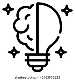 Creative Spark icon can be used for web, app, infographic, etc