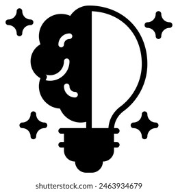 Creative Spark icon can be used for web, app, infographic, etc