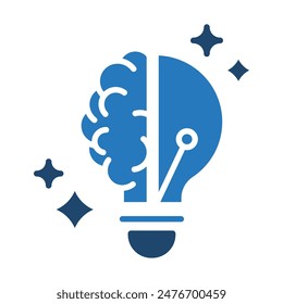 Creative Spark icon line vector illustration