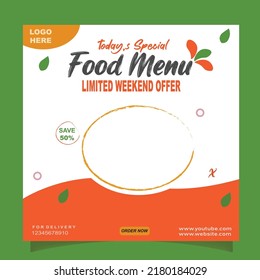 Creative Special Food menu Design