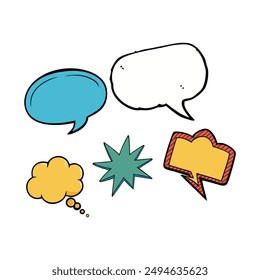Creative Speech Bubble Symbols Collection.