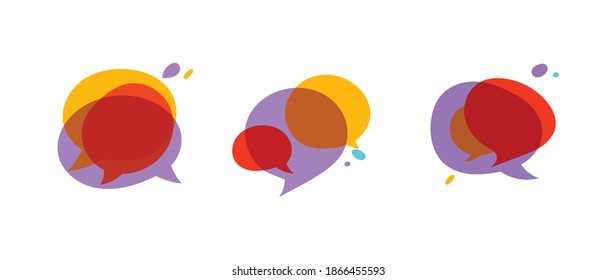 Creative speech bubbles and dialog balloons Doodle Hand drawn vector collection. 