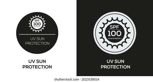 Creative (SPF 100) Icon ,Vector sign.
