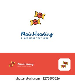Creative Spider web and spider Logo Design. Flat color Logo place for Tagline. Vector Illustration