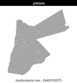 Creative spiral design showcasing the shape of Jordan.