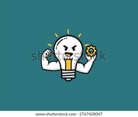 Creative Splash of Light Bulb Idea in Graphic Design, Bright Colors, Modern Conceptual Artwork